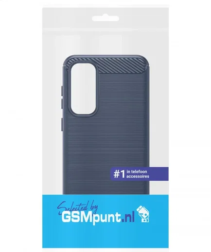 Samsung Galaxy S24 FE Hoesje Geborsteld TPU Flexibele Back Cover Blauw afbeelding 8