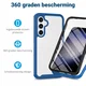Samsung Galaxy S24 FE Hoesje Full Protect 360° Cover Hybride Blauw afbeelding 2