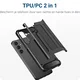 Samsung Galaxy S24 FE Hoesje Shock Proof Hybride Back Cover Zwart afbeelding 4