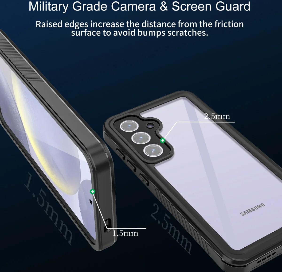 SBG Outdoor Case Samsung Galaxy S24 FE Waterdicht Zwart afbeelding 8