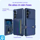 Samsung Galaxy S24 FE 3 in 1 Back Cover Portemonnee Hoesje Blauw afbeelding 3