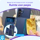 Samsung Galaxy S24 FE 3 in 1 Back Cover Portemonnee Hoesje Blauw afbeelding 5
