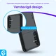 Samsung Galaxy S24 FE Hoesje met Slider Kaarthouder Back Cover Zwart afbeelding 2