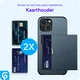 Samsung Galaxy S24 FE Hoesje met Slider Kaarthouder Back Cover Blauw afbeelding 9