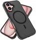 Apple iPhone 16 Hoesje Dual-Layer Hybride Back Cover met MagSafe Zwart afbeelding 9