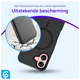 Apple iPhone 16 Hoesje Dual-Layer Hybride Back Cover met MagSafe Zwart afbeelding 2