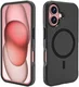 Apple iPhone 16 Hoesje Dual-Layer Hybride Back Cover met MagSafe Zwart afbeelding 10