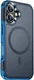 Apple iPhone 16 Hoesje Dual-Layer Hybride Back Cover met MagSafe Blauw afbeelding 6