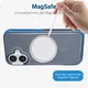 Apple iPhone 16 Hoesje Dual-Layer Hybride Back Cover met MagSafe Blauw afbeelding 2