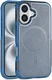 Apple iPhone 16 Hoesje Dual-Layer Hybride Back Cover met MagSafe Blauw afbeelding 9