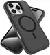 Apple iPhone 16 Pro Hoesje Dual-Layer Hybride Back Cover met MagSafe Zwart afbeelding 2