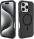 Apple iPhone 16 Pro Hoesje Dual-Layer Hybride Back Cover met MagSafe Zwart afbeelding 8