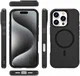 Apple iPhone 16 Pro Hoesje Dual-Layer Hybride Back Cover met MagSafe Zwart afbeelding 9