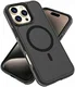 Apple iPhone 16 Pro Max Hoesje Dual-Layer Hybride Back Cover met MagSafe Zwart afbeelding 10