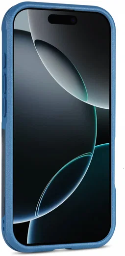 Apple iPhone 16 Pro Max Hoesje Dual-Layer Hybride Back Cover met MagSafe Blauw afbeelding 9