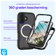 Apple iPhone 16 Hoesje Full Protect 360° Cover met MagSafe Zwart afbeelding 8