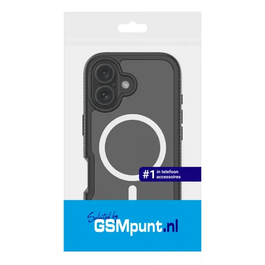 Apple iPhone 16 Plus Hoesje Full Protect 360° Cover met MagSafe Zwart afbeelding 10