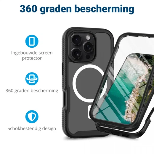 Apple iPhone 16 Pro Max Kılıf M-safe Şarj Özellikli Çıkarılabilir Arka Yüzeyli Y