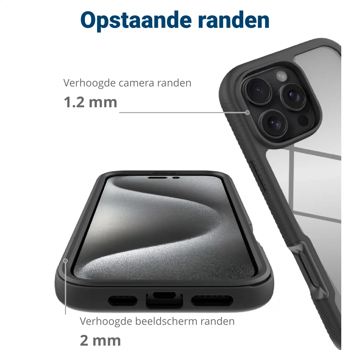 Apple iPhone 16 Pro Max Hoesje Full Protect 360° Cover met MagSafe Zwart afbeelding 10