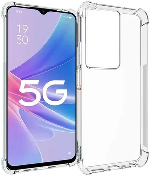 Oppo A79 Hoesje Schokbestendig en Dun TPU Back Cover Transparant