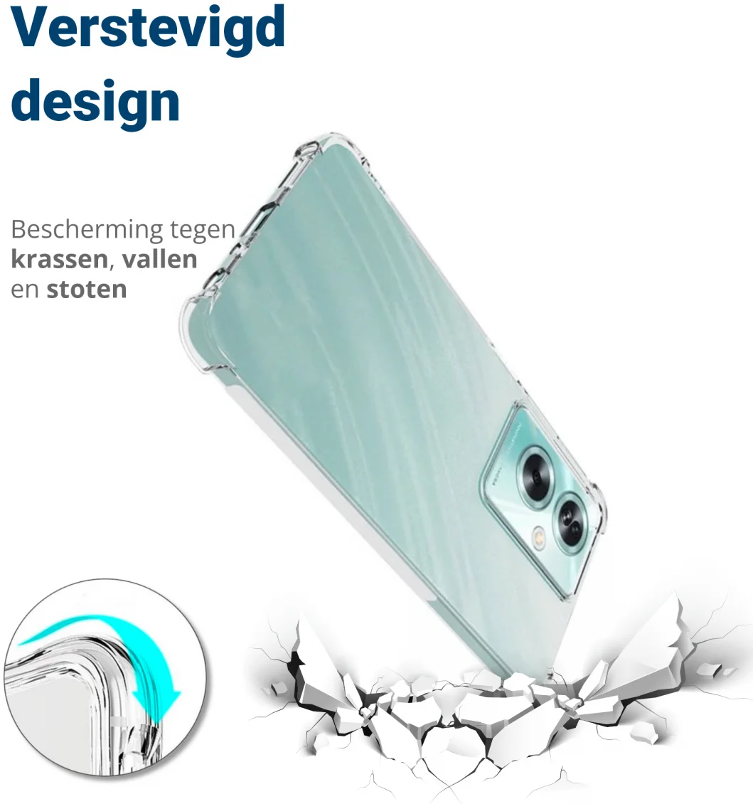Oppo A79 Hoesje Schokbestendig en Dun TPU Back Cover Transparant afbeelding 2
