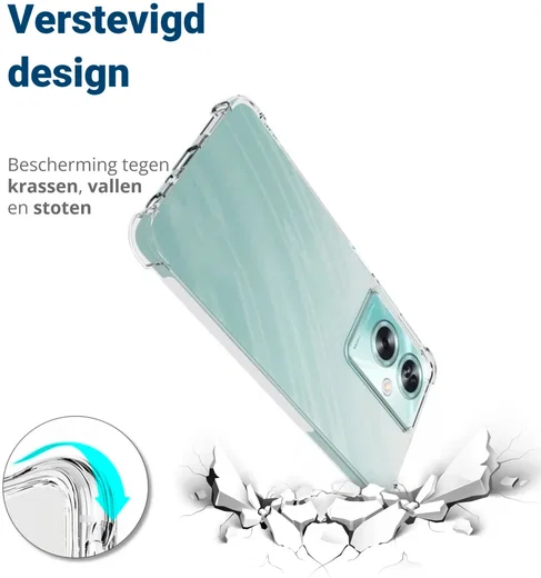 Oppo A79 Hoesje Schokbestendig en Dun TPU Back Cover Transparant afbeelding 2