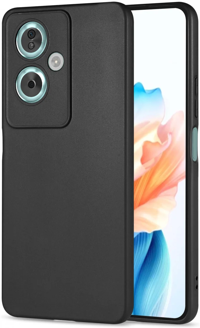 Oppo A79 Hoesje Dun TPU Back Cover Zwart afbeelding 1