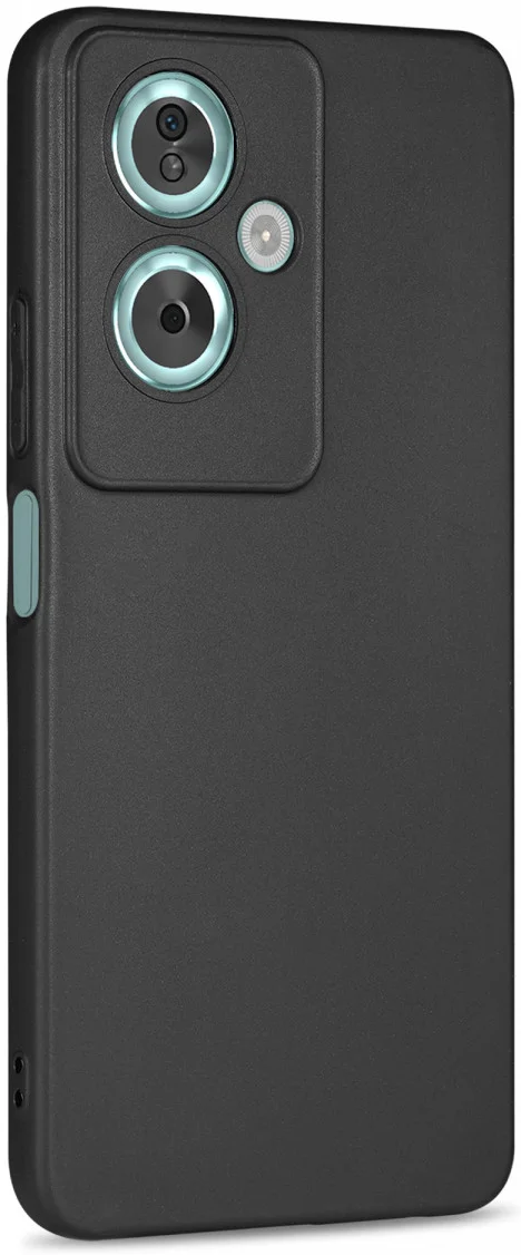 Oppo A79 Hoesje Dun TPU Back Cover Zwart afbeelding 3