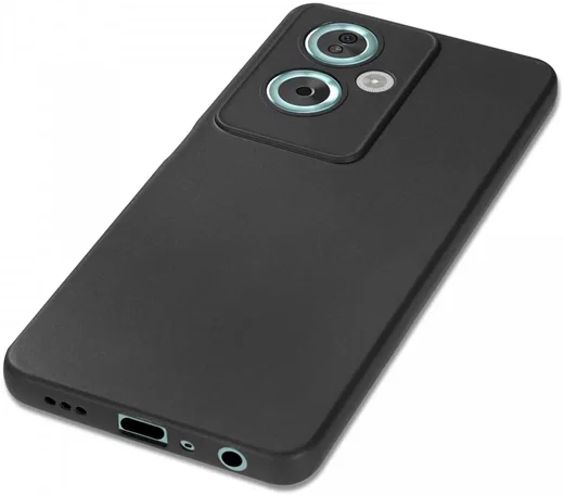 Oppo A79 Hoesje Dun TPU Back Cover Zwart afbeelding 6