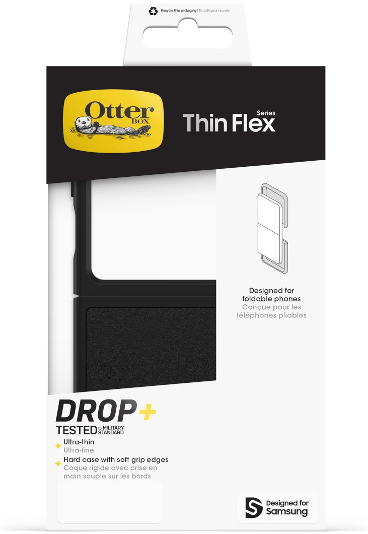 OtterBox Thin Flex Samsung Galaxy Z Flip 7 FE / 6 Hoesje Back Cover Zwart afbeelding 7