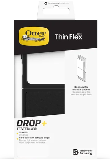 OtterBox Thin Flex Samsung Galaxy Z Flip 7 FE / 6 Hoesje Back Cover Zwart afbeelding 7