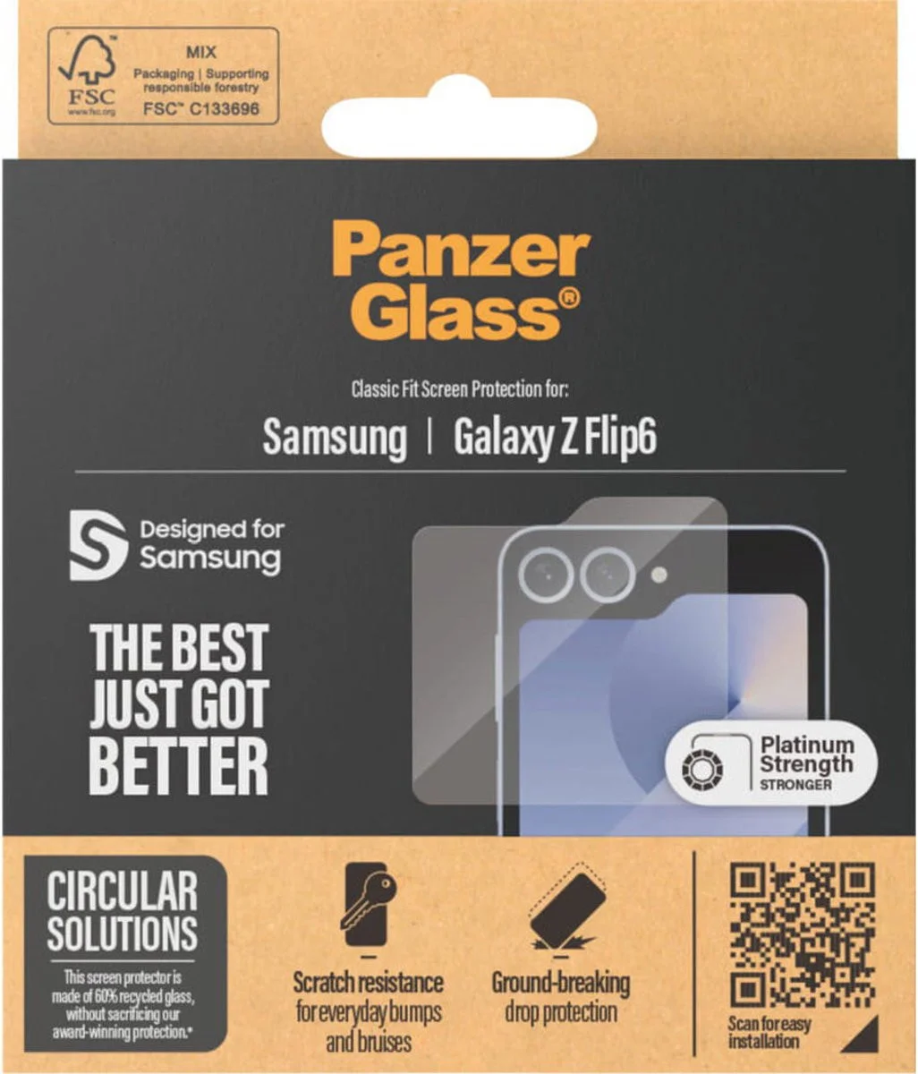 PanzerGlass Ultra-Wide Samsung Galaxy Z Flip 6 Screen Protector afbeelding 3