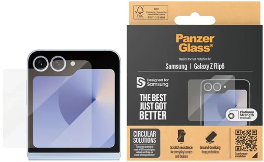 PanzerGlass Ultra-Wide Samsung Galaxy Z Flip 6 Screen Protector afbeelding 1