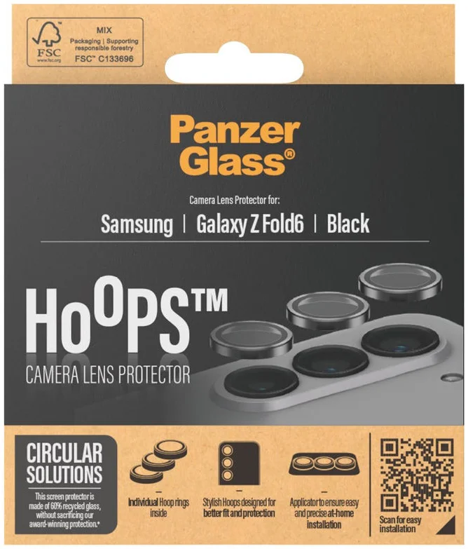 PanzerGlass Hoops Rings Samsung Galaxy Z Fold 6 Camera Lens Protector Glas afbeelding 4