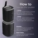 Mobilize 2-in-1 True Wireless Stereo Speaker Bluetooth 5.3 Zwart afbeelding 3