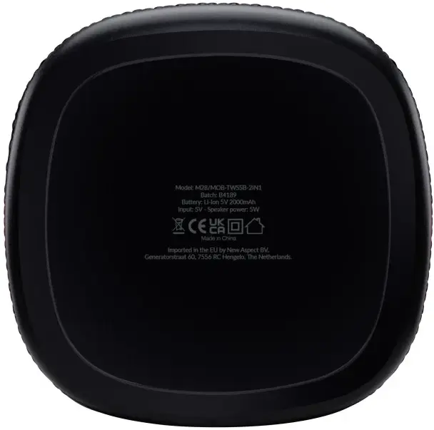 Mobilize 2-in-1 True Wireless Stereo Speaker Bluetooth 5.3 Zwart afbeelding 8