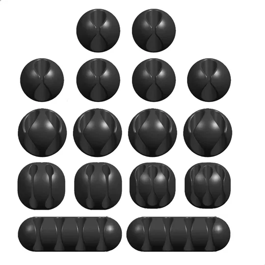 16 Pack Zelfklevende Plakbare Kabelclips Kabelklemmen Zwart afbeelding 8
