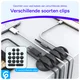 16 Pack Zelfklevende Plakbare Kabelclips Kabelklemmen Zwart afbeelding 2