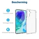 Samsung Galaxy M55 Hoesje Schokbestendig en Dun TPU Back Cover Transparant afbeelding 4
