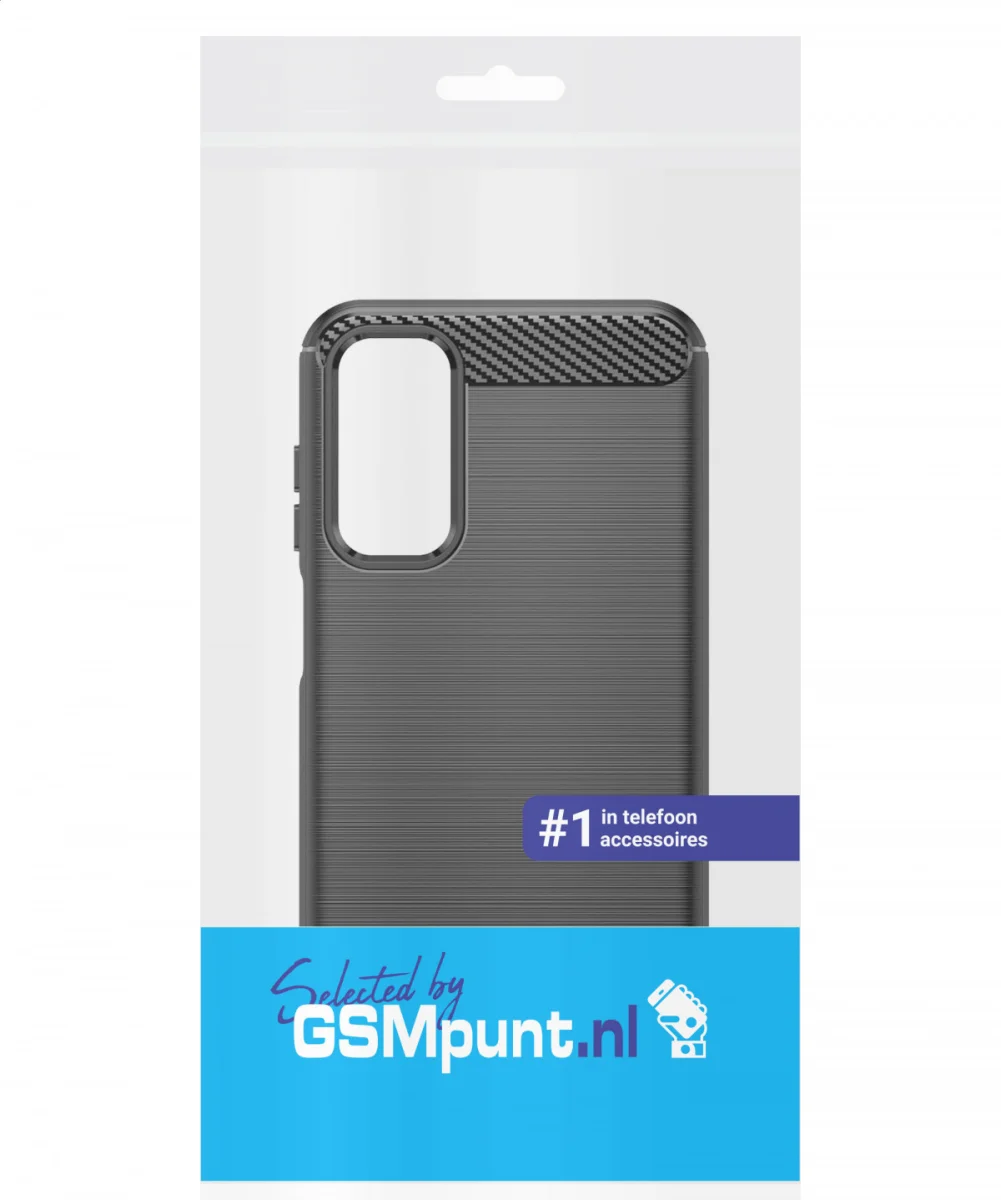 Samsung Galaxy M55 Hoesje Geborsteld TPU Flexibele Back Cover Zwart afbeelding 9