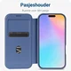 Apple iPhone 16 Hoesje met MagSafe Book Case Transparant / Blauw afbeelding 5