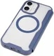 Apple iPhone 16 Hoesje met MagSafe Book Case Transparant / Blauw afbeelding 9