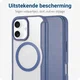 Apple iPhone 16 Hoesje met MagSafe Book Case Transparant / Blauw afbeelding 3