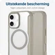 Apple iPhone 16 Hoesje met MagSafe Book Case Transparant / Beige afbeelding 3