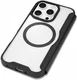 Apple iPhone 16 Pro Hoesje met MagSafe Book Case Transparant / Zwart afbeelding 12