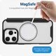 Apple iPhone 16 Pro Hoesje met MagSafe Book Case Transparant / Zwart afbeelding 6
