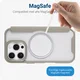Apple iPhone 16 Pro Hoesje met MagSafe Book Case Transparant / Beige afbeelding 6