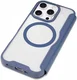 Apple iPhone 16 Pro Max Hoesje met MagSafe Book Case Transparant / Blauw afbeelding 5