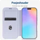 Apple iPhone 16 Hoesje met MagSafe Book Case Transparant / Paars afbeelding 5