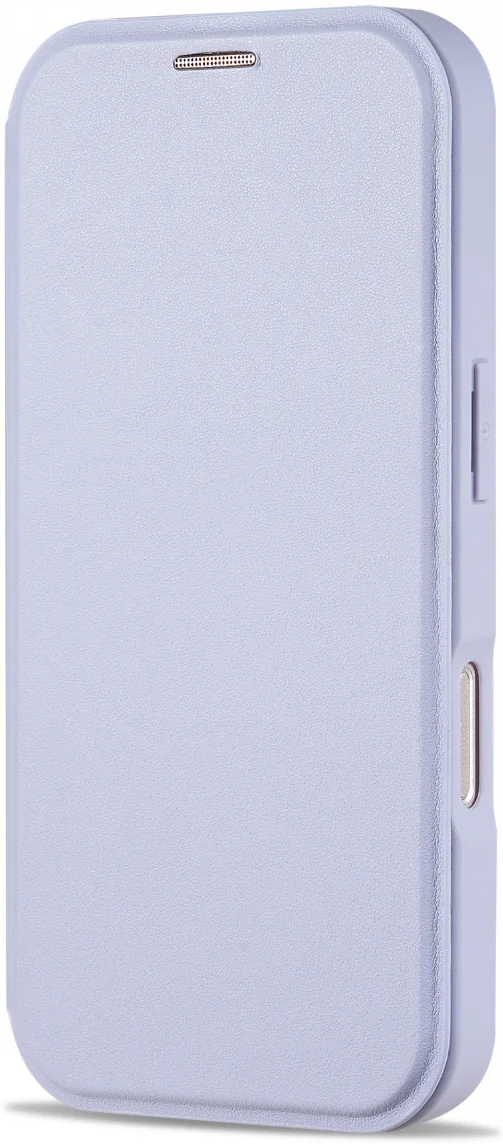 Apple iPhone 16 Hoesje met MagSafe Book Case Transparant / Paars afbeelding 11
